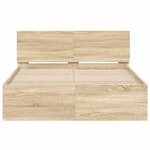 vidaXL Cadre de lit sans matelas chêne sonoma 120x190 cm
