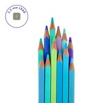 Legami EV0002 - Set de 12 Crayons de couleur - Live Colorfully
