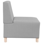 vidaXL Unité de Sofa Modulaire Sans Accoudoirs 2 Pièces Gris nuage