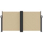 vidaXL Auvent latéral rétractable beige 120x1200 cm