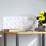 vidaXL Plaques à damier 2 Pièces Argent 50 x 30 cm Aluminium