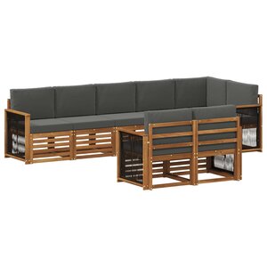 vidaXL Ensemble de canapés d'extérieur 7 pc