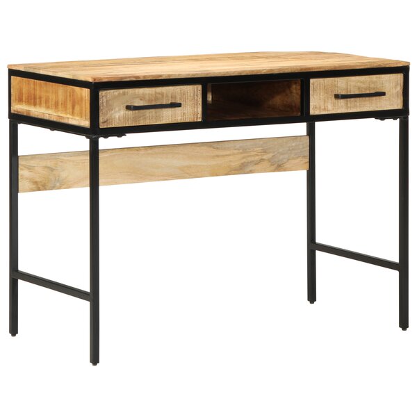 vidaXL Bureau 100x50x75 cm en bois massif de mangue
