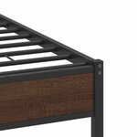 vidaXL Cadre de lit sans matelas chêne marron 120x190 cm