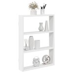 vidaXL Étagère murale blanc 43x9x60 cm bois d'ingénierie