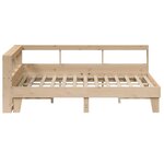 vidaXL Lit bibliothèque sans matelas 140x200 cm bois massif de pin