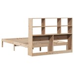 vidaXL Lit bibliothèque sans matelas 140x190 cm bois de pin massif