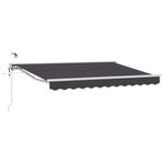 vidaXL Auvent rétractable électrique Anthracite et blanc 3 x 2 5 m