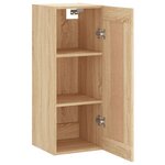vidaXL Armoire murale chêne sonoma 34 5x34x90 cm bois d'ingénierie