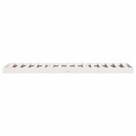 vidaXL Cadre de lit surélevé Blanc 100 x 210 cm Bois de pin massif