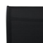 vidaXL Chaises de bar de jardin lot de 4 Noir Textilène
