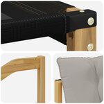 vidaXL Ensemble de canapés d'extérieur 4 Pièces Blanc et gris clair