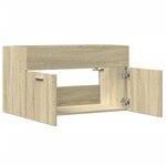 vidaXL Armoire lavabo de salle de bain chêne sonoma bois d'ingénierie