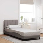 vidaXL Cadre de lit sans matelas taupe 80x200 cm tissu