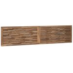 vidaXL Tête de lit Naturel Bois de teck massif