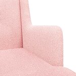 vidaXL Fauteuil Rose Bouclé
