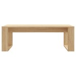 vidaXL Table basse chêne sonoma 102x50x35 cm bois d'ingénierie