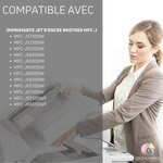 123CONSOMMABLES - LC3219XL Cartouches encre compatible avec Brother LC3219XL LC3219 LC3217 pour Brother MFC-J5330DW  J5730DW  J6930DW  J5930DW  J6530DW  J6935DW (2 Noir / 1 Cyan / 1 Magenta / 1 Jaune)