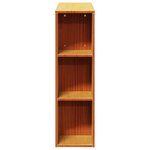 vidaXL Tête de lit avec rangement cire marron 75 cm bois massif de pin
