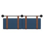 vidaXL Tête de lit suspendue Bleu PU antique