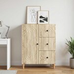vidaXL Buffet Chêne Sonoma 66 x 34 5 x 90 cm Bois d'ingénierie