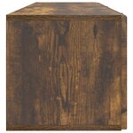 vidaXL Meuble TV mural Chêne fumé 98 x 31 x 30 cm Bois d'ingénierie