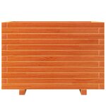 vidaXL Jardinière cire marron 70x40x49 5 cm bois de pin massif