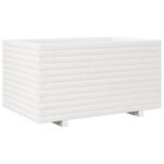 vidaXL Jardinière blanc 90x60x49 5 cm bois de pin massif