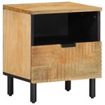 vidaXL Tables de chevet 2 Pièces 40x33x46 cm bois de manguier solide