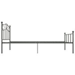 vidaXL Cadre de lit sans matelas gris métal 90x200 cm