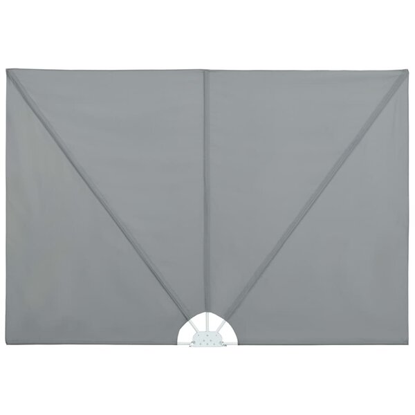 vidaXL Auvent latéral pliable de terrasse Gris 300 x 150 cm