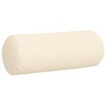 vidaXL Coussins d'accent 2 Pièces Crème Ø 25 x 70 cm