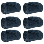 vidaXL Couvertures à jeter 6 pc Bleu marine 150 x 200 cm 4.68 kg