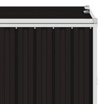 Vidaxl abri de poubelle marron 72x81x121 cm acier