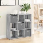 vidaXL Buffet avec tiroir Gris Sonoma 73 5 x 24 x 69 5 cm