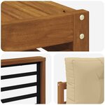 vidaXL Ensemble de canapés d'extérieur 7 Pièces Naturel et Beige