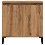 vidaXL Armoire d'évier chêne artisanal 58x33x60 cm bois d'ingénierie
