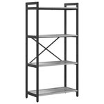 vidaXL Bibliothèque Sonoma gris 60 x 30 x 118 cm Bois d'ingénierie