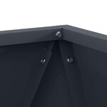 vidaXL Jardinière Anthracite 30 x 30 x 30 cm Acier