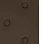 vidaXL Tête de lit murale 12 Pièces Marron 60 x 30 cm Simili cuir