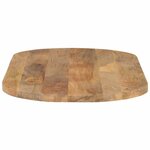 vidaXL Dessus de table 140x50x3 8 cm ovale bois massif de manguier