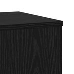 Supports de Plante vidaXL 2 Pièces Chêne Noir 33x33x100 cm Bois d'ingénierie