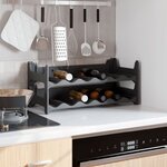 vidaXL Casier à vin pour 12 bouteilles PP empilable