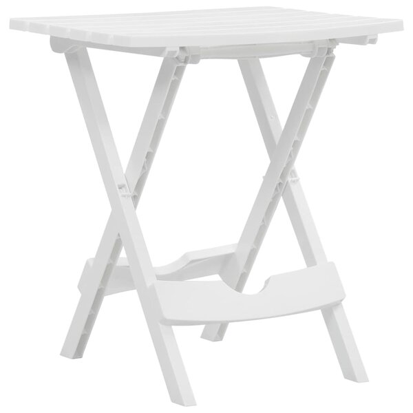 vidaXL Table pliable de jardin 45 5x38 5x50 cm Blanc