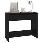 vidaXL Table console Noir 89x41x76 5 cm Acier