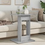 vidaXL Table d'appoint Gris Sonoma 45 x 40 x 62 5 cm Bois d'ingénierie