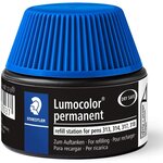 Lumocolor flacon-recharge  permanent  bleu staedtler