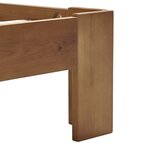 Vidaxl cadre de lit marron clair bois de pin massif 120 x 200 cm