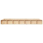 vidaXL Cadre de lit 140x190 cm Bois massif