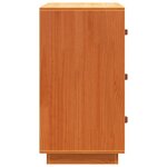 vidaXL Buffet cire marron 80x40x75 cm bois massif de pin